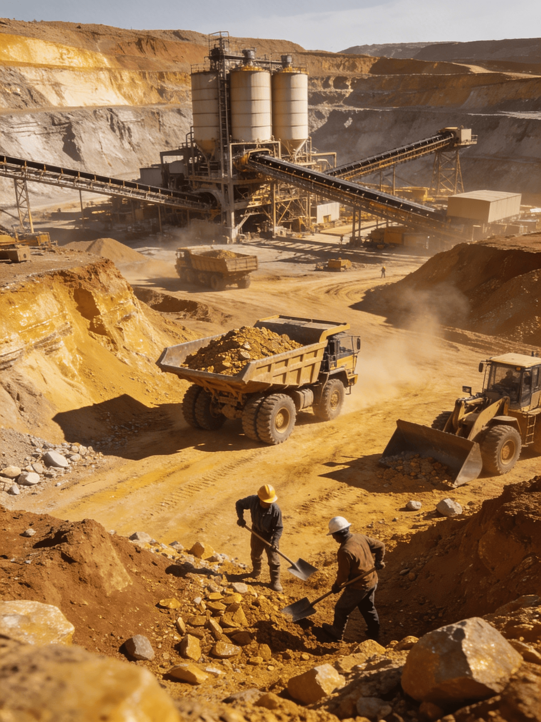 Large-scale open-pit mining operation in Western Australia